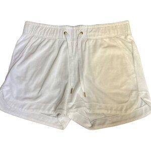 Lilly Pulitzer Kylar Terry Cloth Shorts White Sz SM Beach Resort Coverup